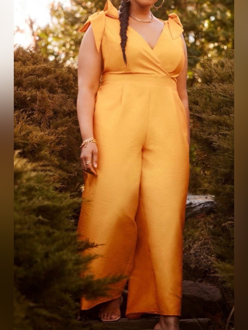NWT Eloqui Wide-Leg Jumpsuit